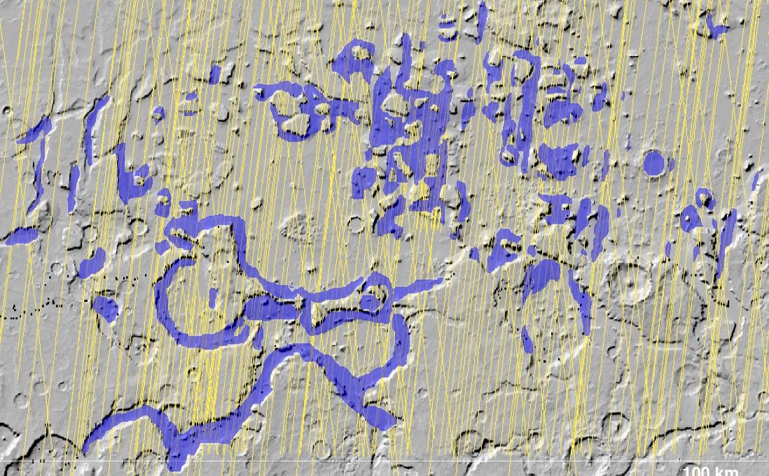 Glacial Ice Deposits in Mid-Latitudes of Mars