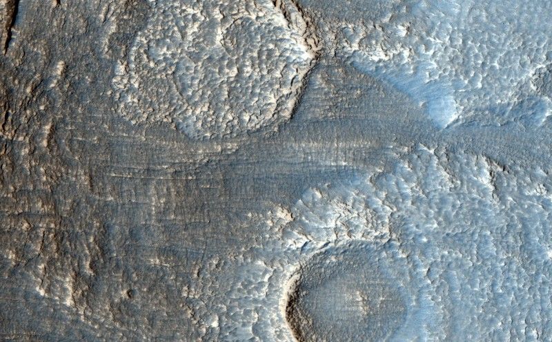 Lobate Debris Apron in Deuteronilus Mensae