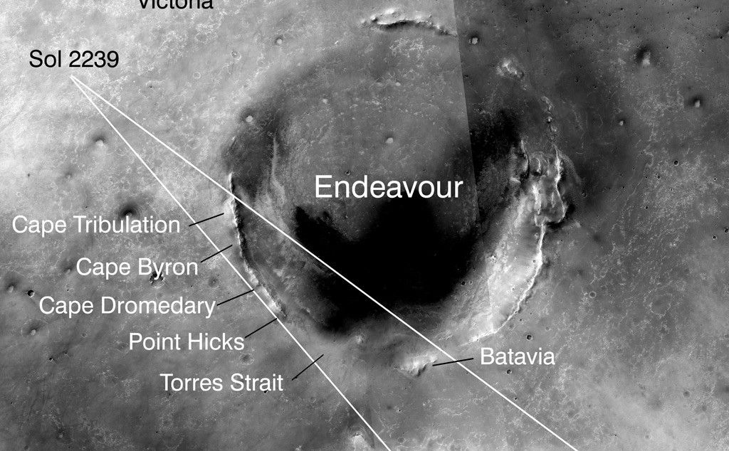 Opportunity Rover Amid Mars Craters