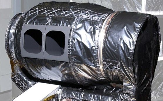 The Mars Climate Sounder instrument, shown here prior to its installation onto NASA's Mars Reconnaissance Orbiter for the mission's 2006 launch, will get a similar-looking sibling at Mars in 2016.