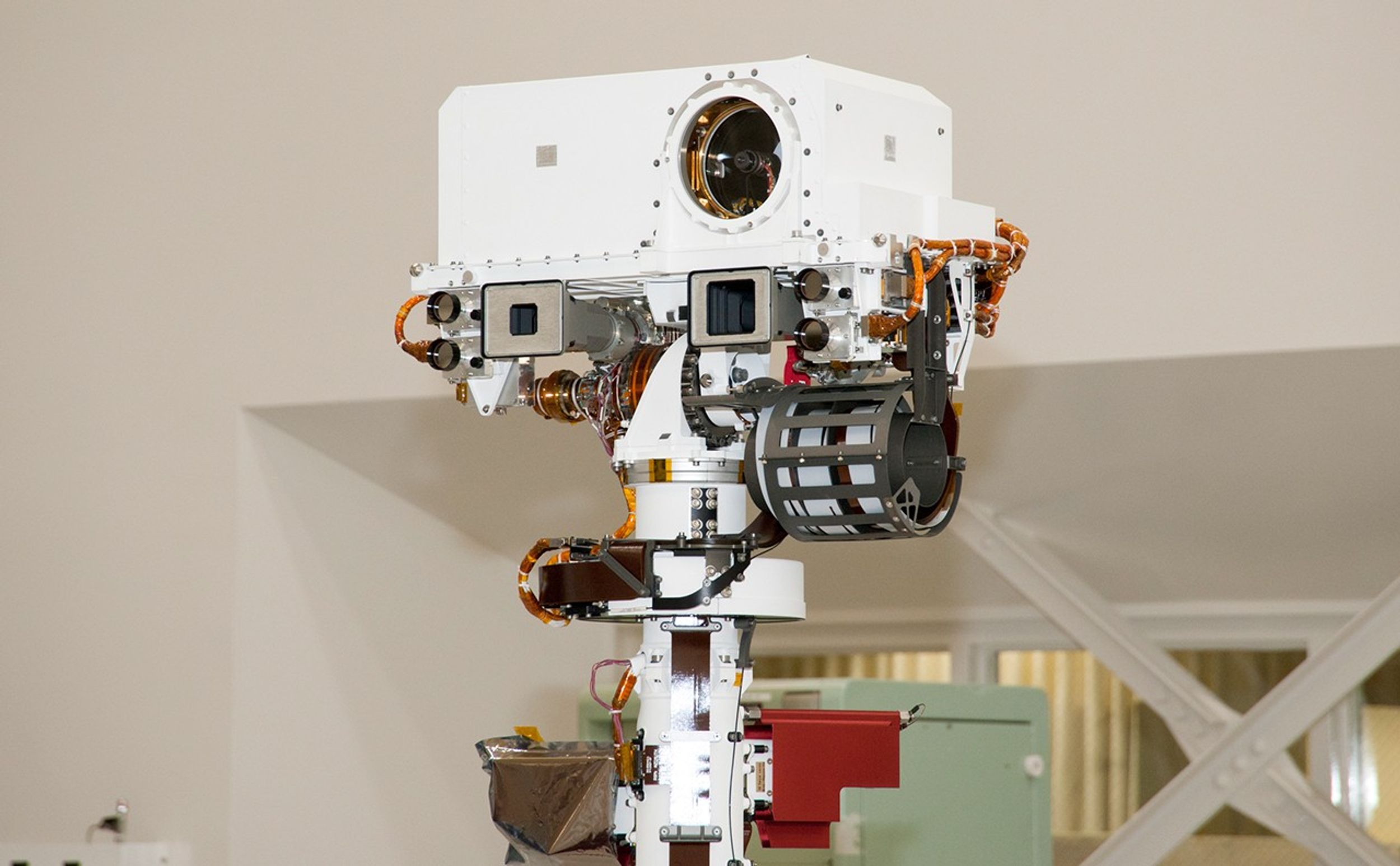 Top of Mars Rover Curiosity's Remote Sensing Mast