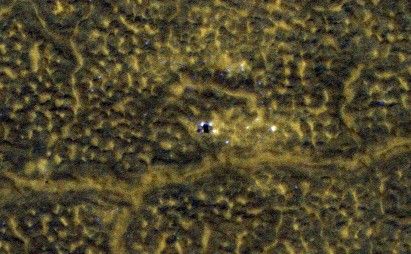 This image, taken Jan. 26, 2012, shows NASA's no-longer-active Phoenix Mars Lander spacecraft after its second Martian arctic winter.
