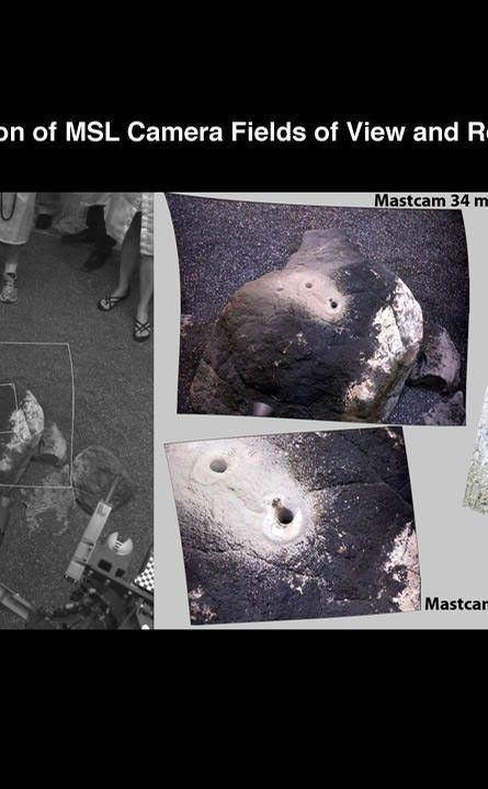 This set of images compares test images taken by four cameras on NASA's Curiosity rover at NASA's Jet Propulsion Laboratory before launch.