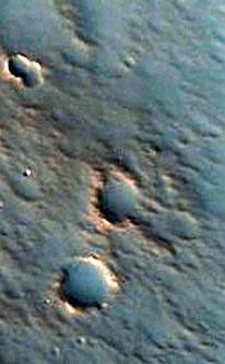 Well-Preserved Crater with Central Peak in Chryse Planitia