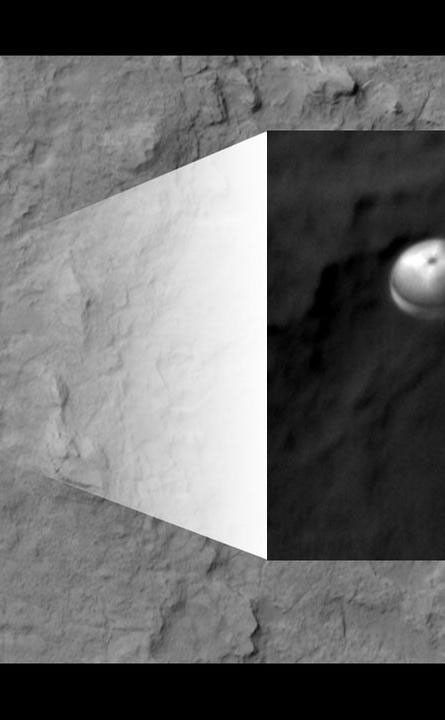 
			Curiosity Spotted on Parachute by Orbiter - NASA Science			