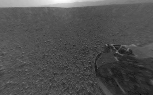 Curiosity's Rear View, Linearized