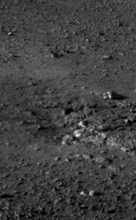 Rocket Thrusters Expose Bedrock