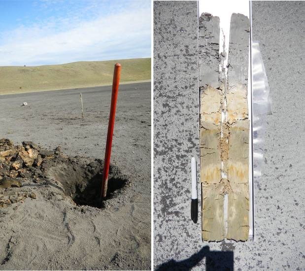 This set of images shows a modern terrestrial analog to the "Yellowknife Bay" area that NASA's Curiosity rover is exploring.