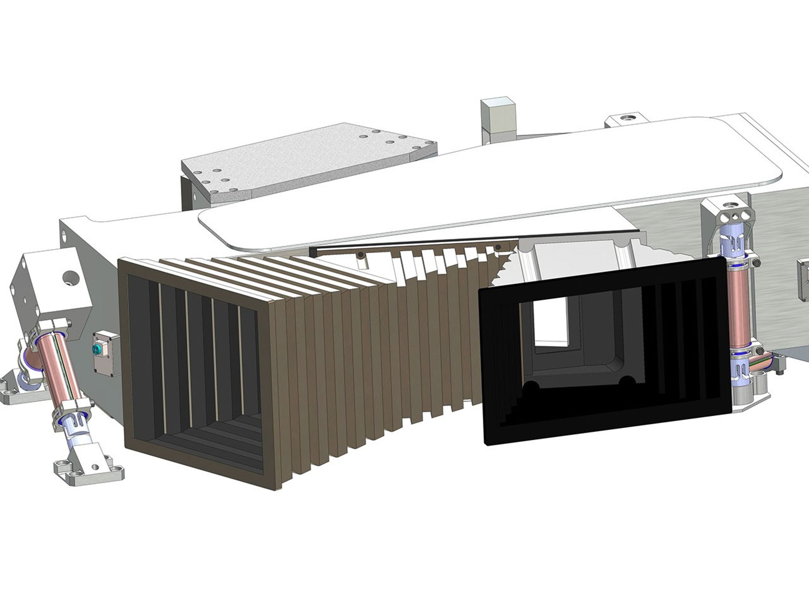 The Imaging Ultraviolet Spectrometer (IUVS) is a part of the Remote Sensing (RS) Package and measures global characteristics of the upper atmosphere and ionosphere.