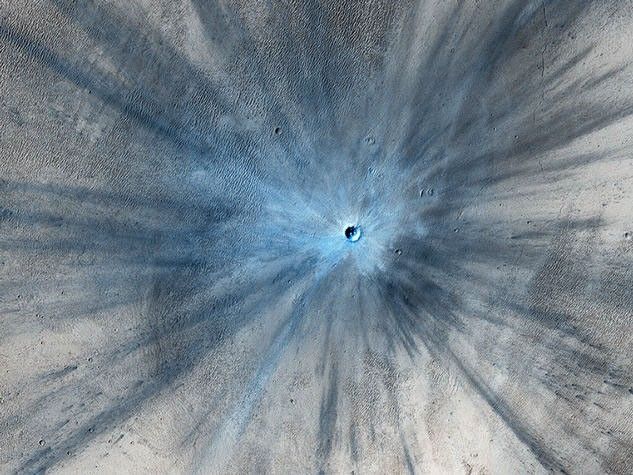 A Spectacular New Martian Impact Crater - NASA Science