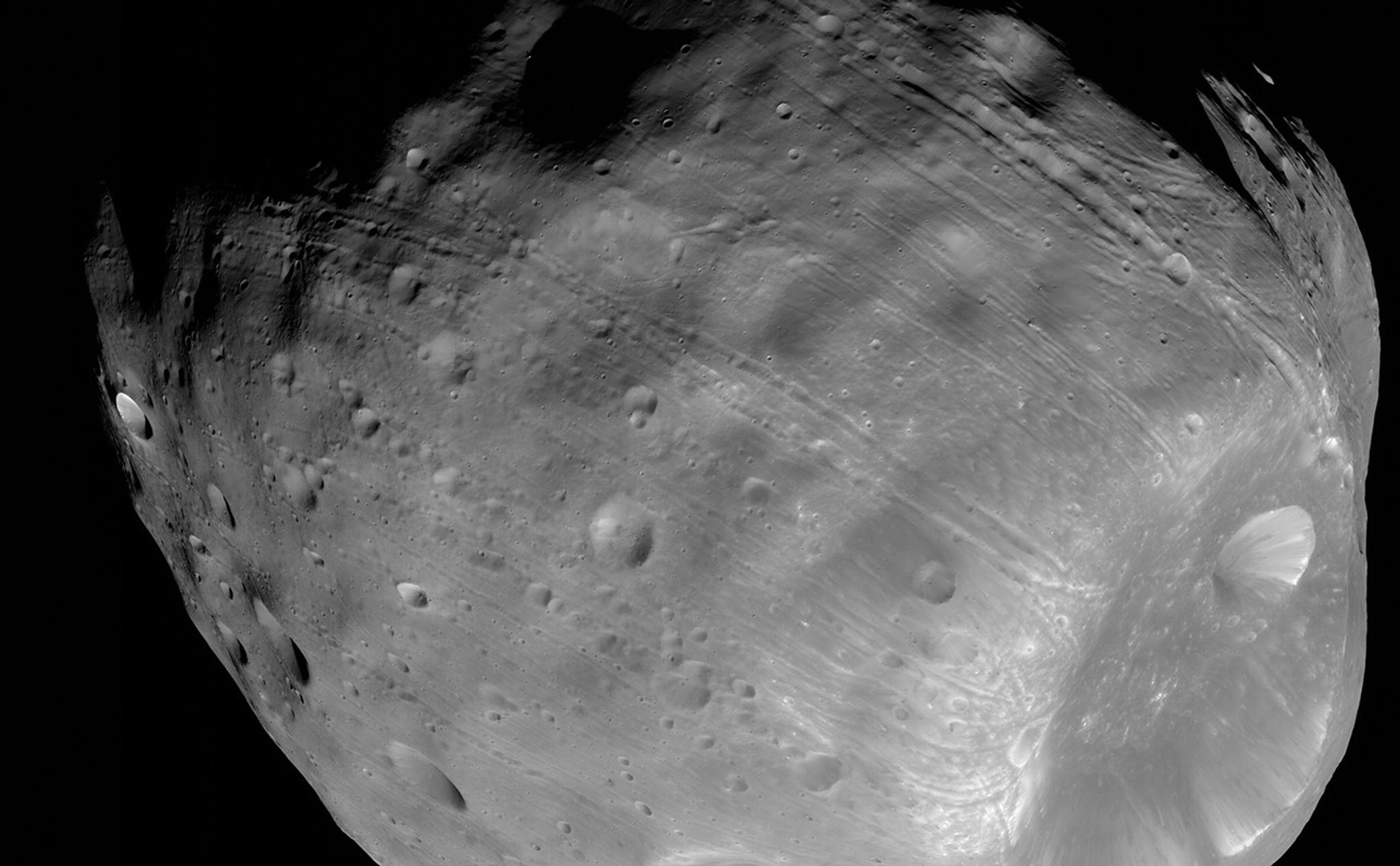 Phobos from 5,800 Kilometers