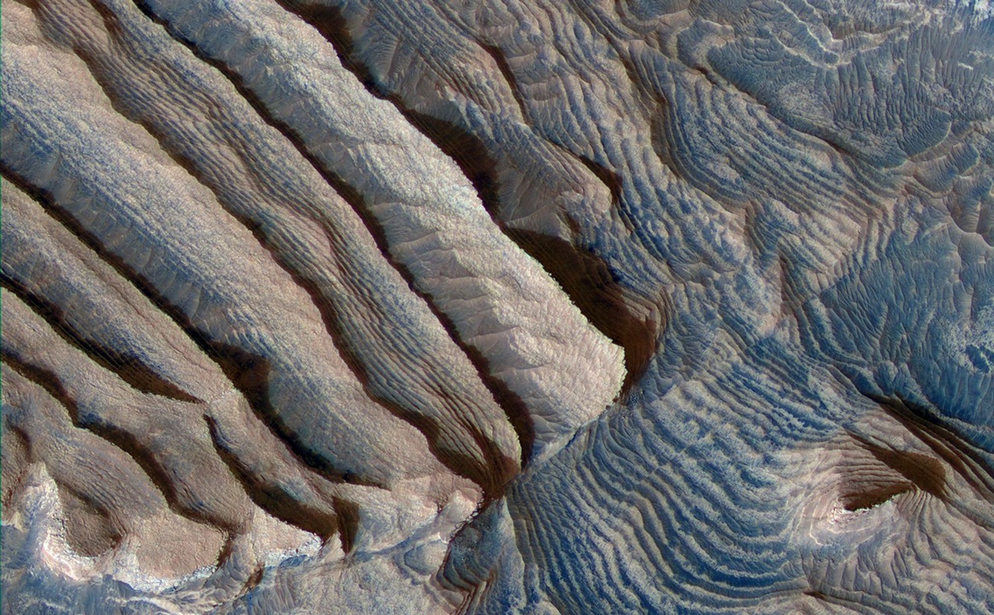 Periodic Layering in Martian Sedimentary Rocks