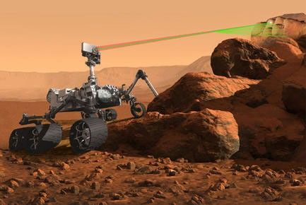 An artist's rendering of the SuperCam instrument aboard the next generation Mars rover scheduled to visit the Red Planet in 2020.