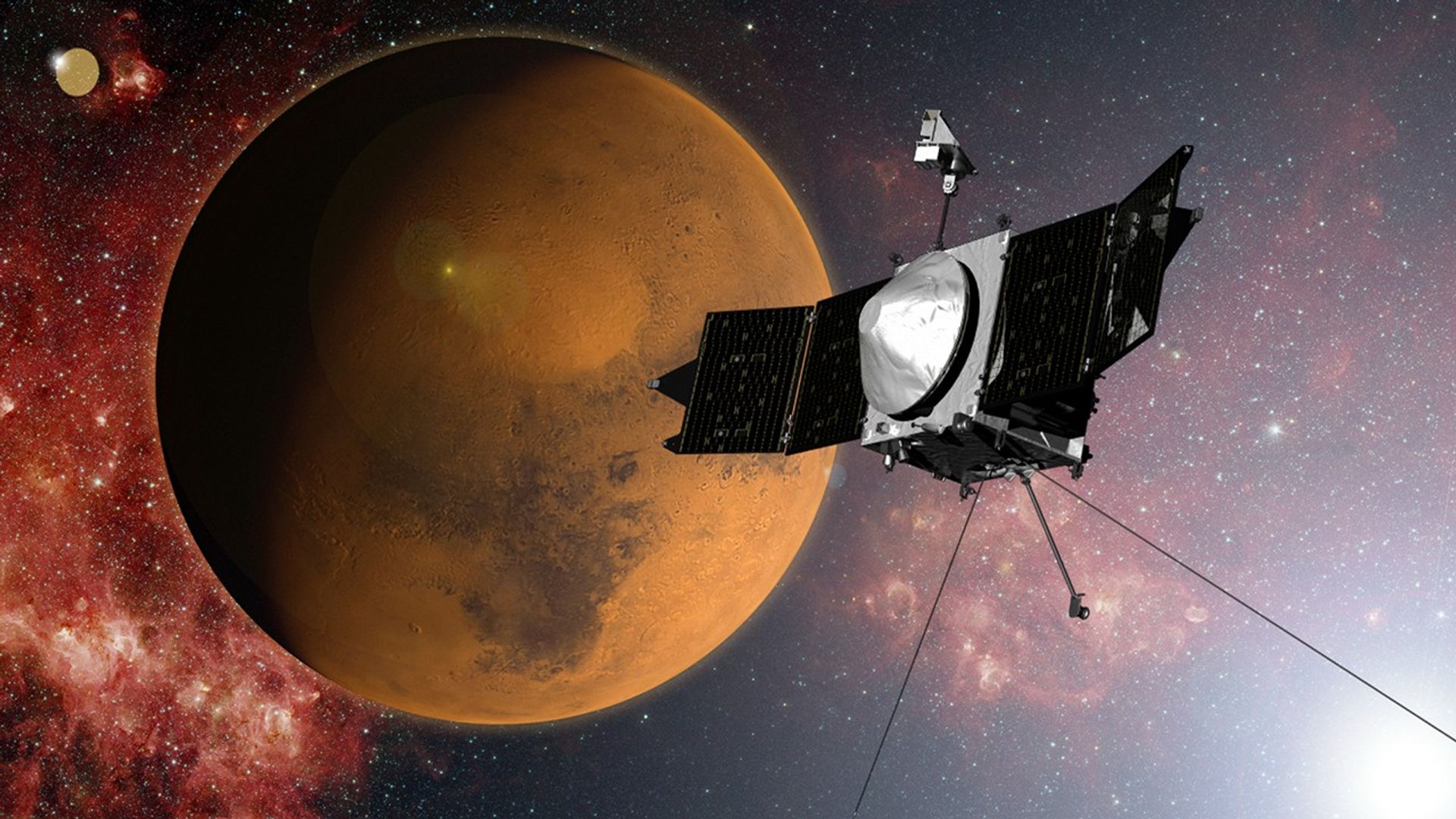 NASA's MAVEN spacecraft is quickly approaching Mars on a mission to study its upper atmosphere.