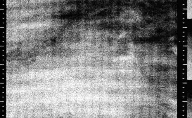 Mariner 4 image showing a dark feature in the southern Amazonis Planitia.