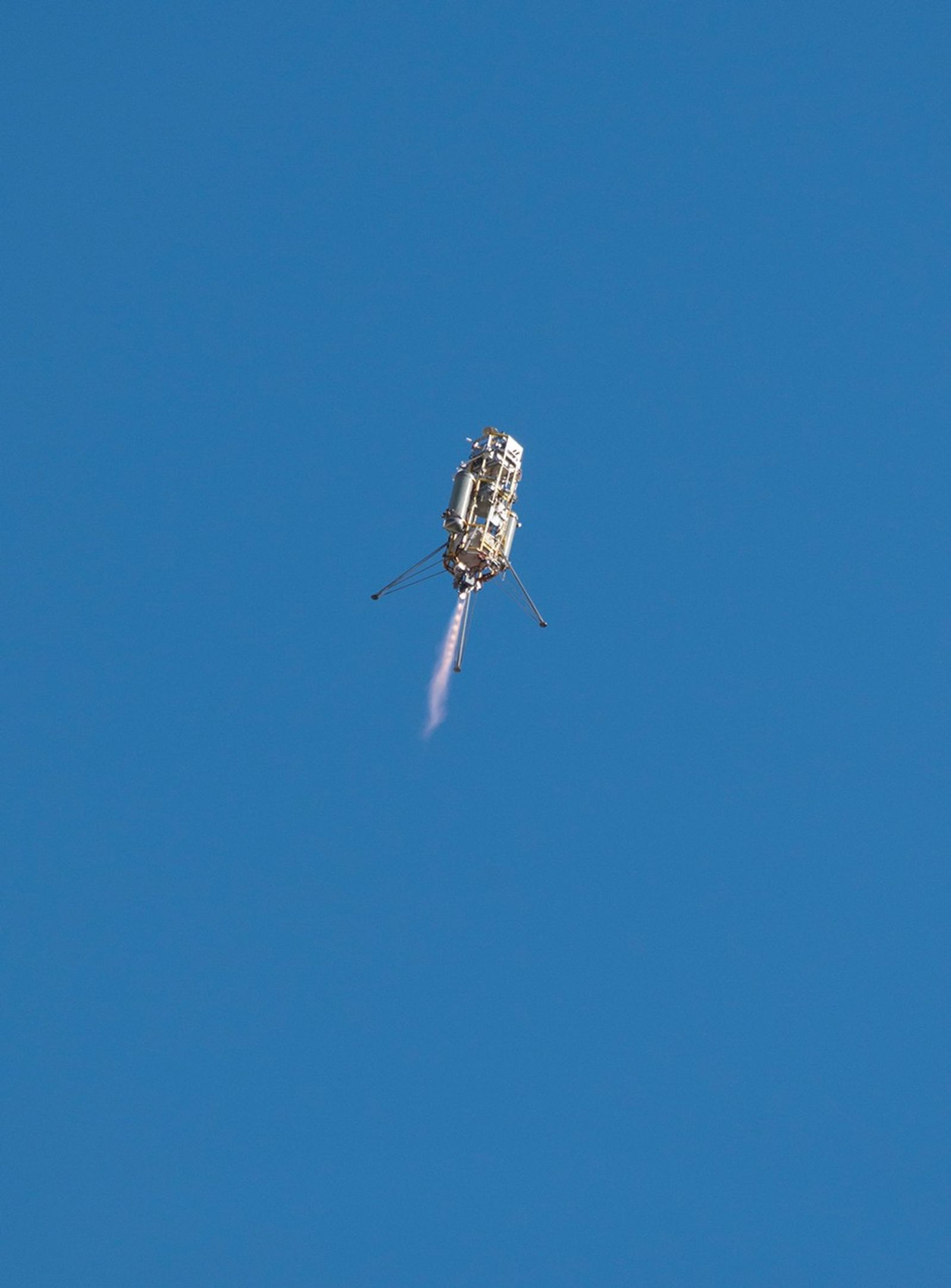 A prototype of the Lander Vision System for NASA's Mars 2020 mission was tested in this Dec. 9, 2014, flight of a Masten Space Systems "Xombie" vehicle at Mojave Air and Space Port in California.