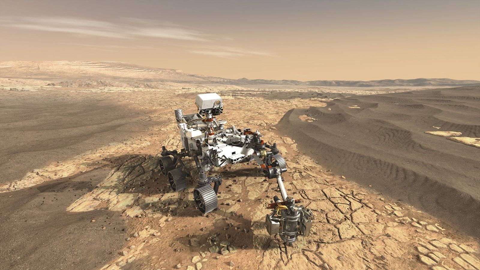 Artist Concept of the Mars 2020 Rover