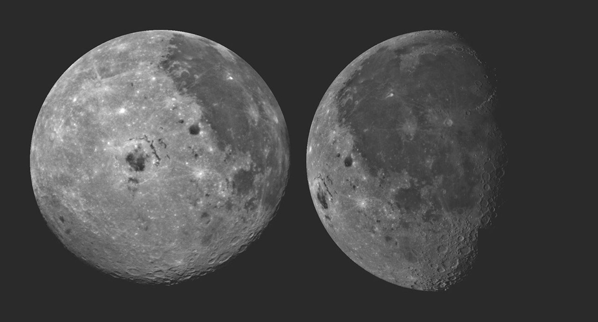 
			Moon - 2 Views of Orientale Basin - NASA Science			