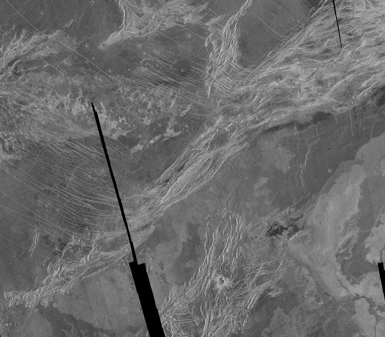 
			Lavinia Region Ridge Belts, Plains and Lava Flows - NASA Science			