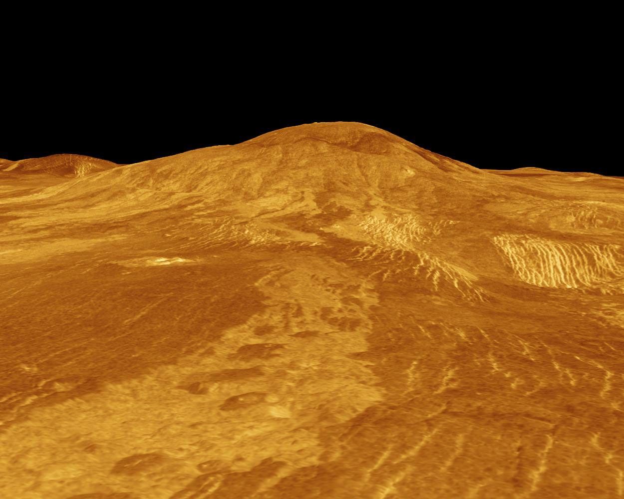 Venus - 3-D Perspective View of Sif Mons - NASA Science