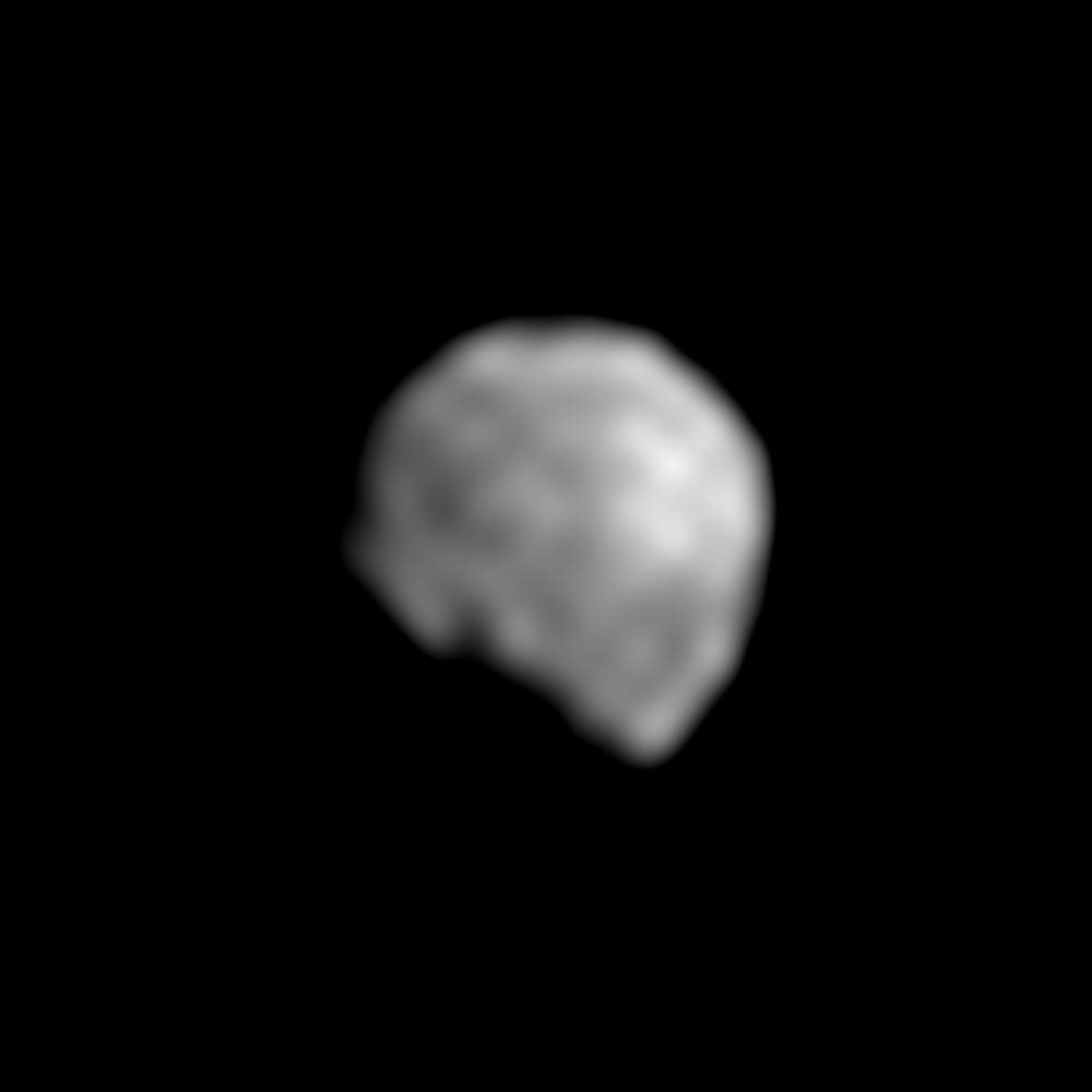 This picture was taken by NASA's Galileo during its flyby of Ida on August 28, 1993.