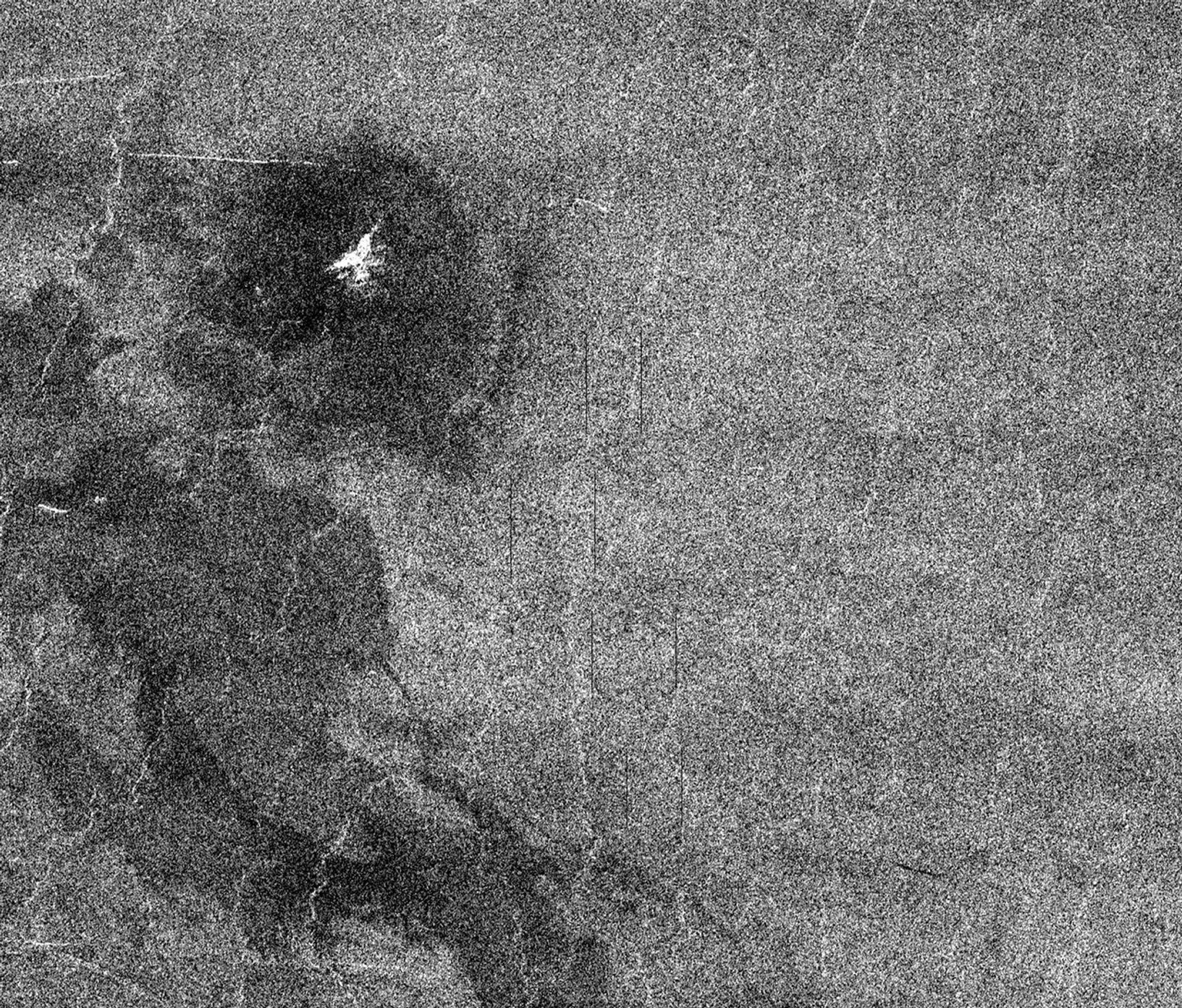 This full resolution mosaiced image from NASA's Magellan spacecraft is located in the Lakshmi region of Venus at 47 degrees north latitude and 334 east longitude.