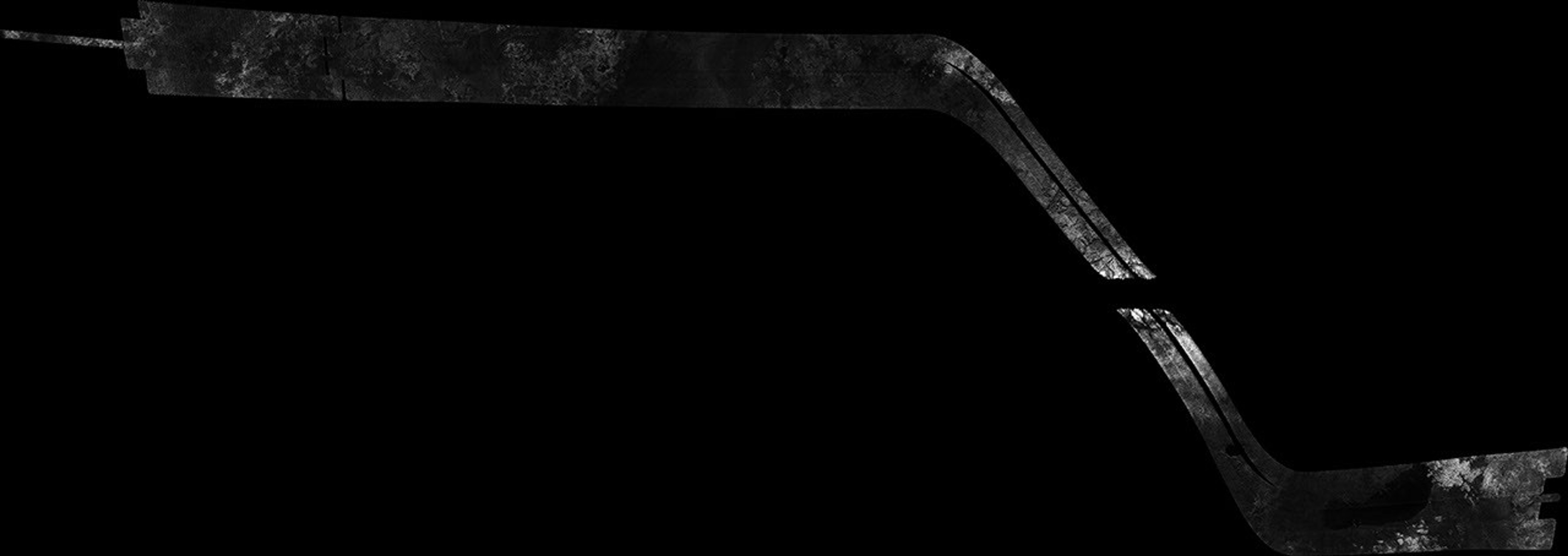 This image was obtained by NASA's Cassini radar instrument during a flyby on Jan. 12, 2010. High southern latitudes (Ontario Lacus, Mezzoramia).