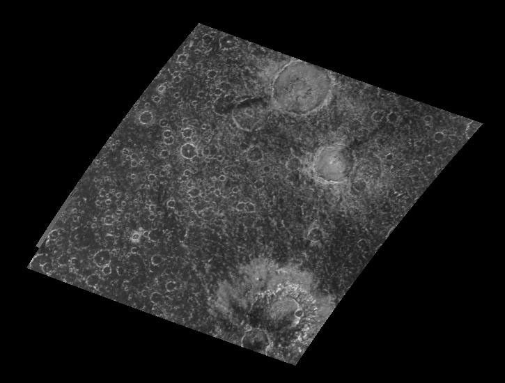 NASA's Galileo spacecraft provides a new view of this heavily cratered region in the southern hemisphere of the icy Jovian satellite Callisto. The region was not observed by NASA's Voyager spacecraft.