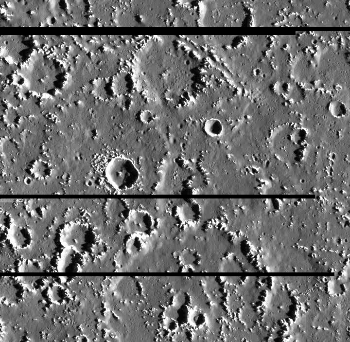 This portion of the surface of Callisto, Jupiter's second largest moon, contains an immensely varied crater landscape. Image obtained by the Solid State Imaging (SSI) system on NASA's Galileo spacecraft during its tenth orbit of Jupiter.