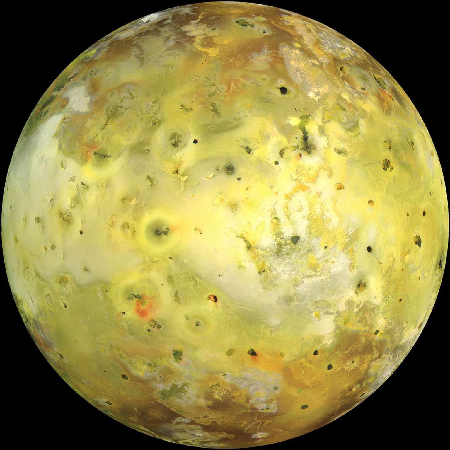 NASA's Galileo spacecraft acquired its highest resolution images of Jupiter's moon Io on 3 July 1999 during its closest pass to Io since orbit insertion in late 1995.
