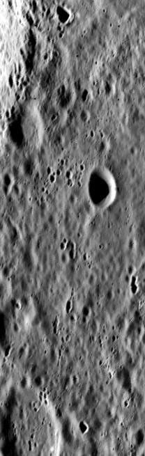 NASA's Mariner 10 spacecraft was coaxed into a third and final encounter with Mercury in March of 1975. This is one of the highest resolution images of Mercury acquired by the spacecraft.