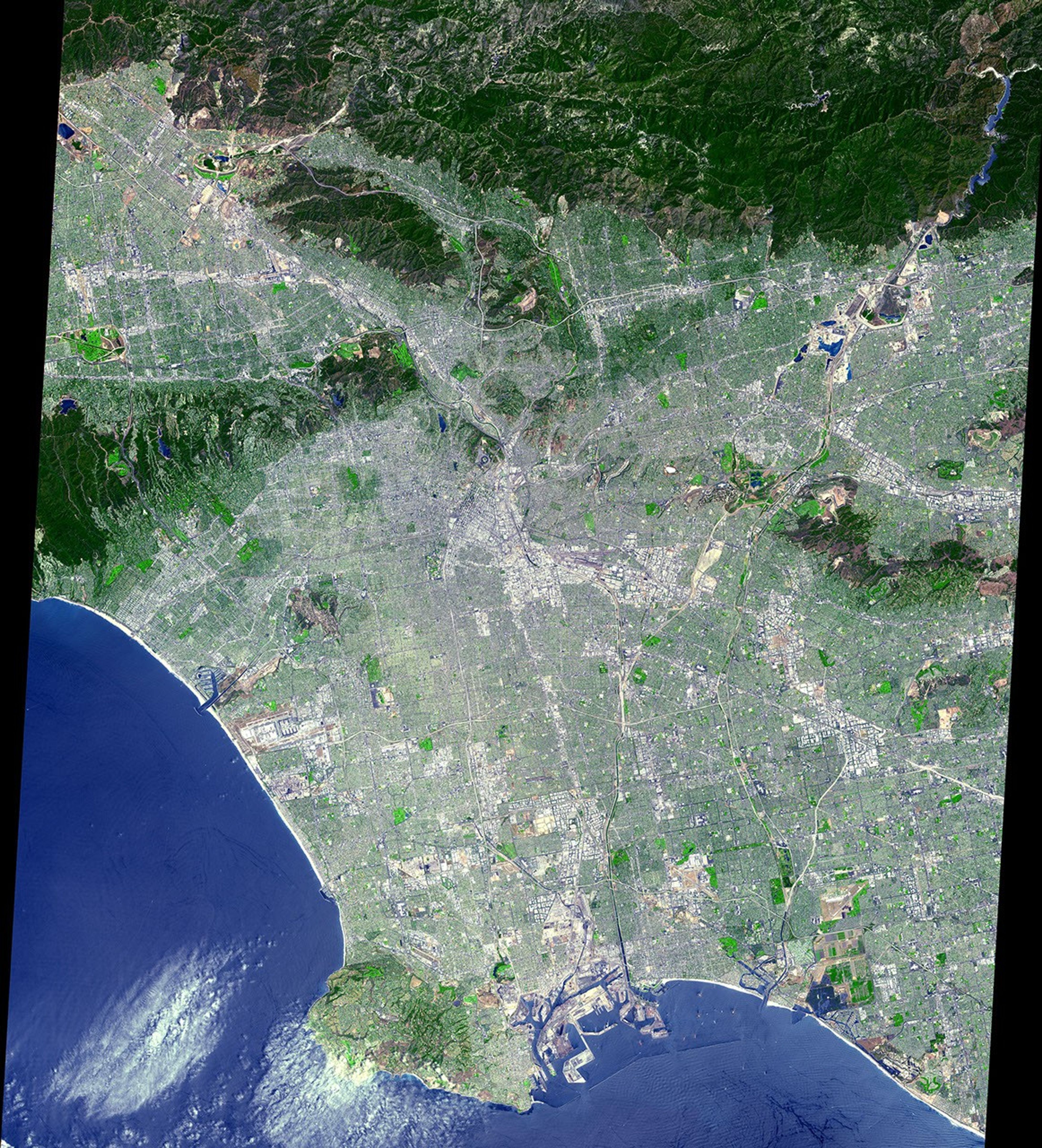 This image of Los Angeles, Calif. was acquired on July 23, 2001 by NASA's Terra satellite.
