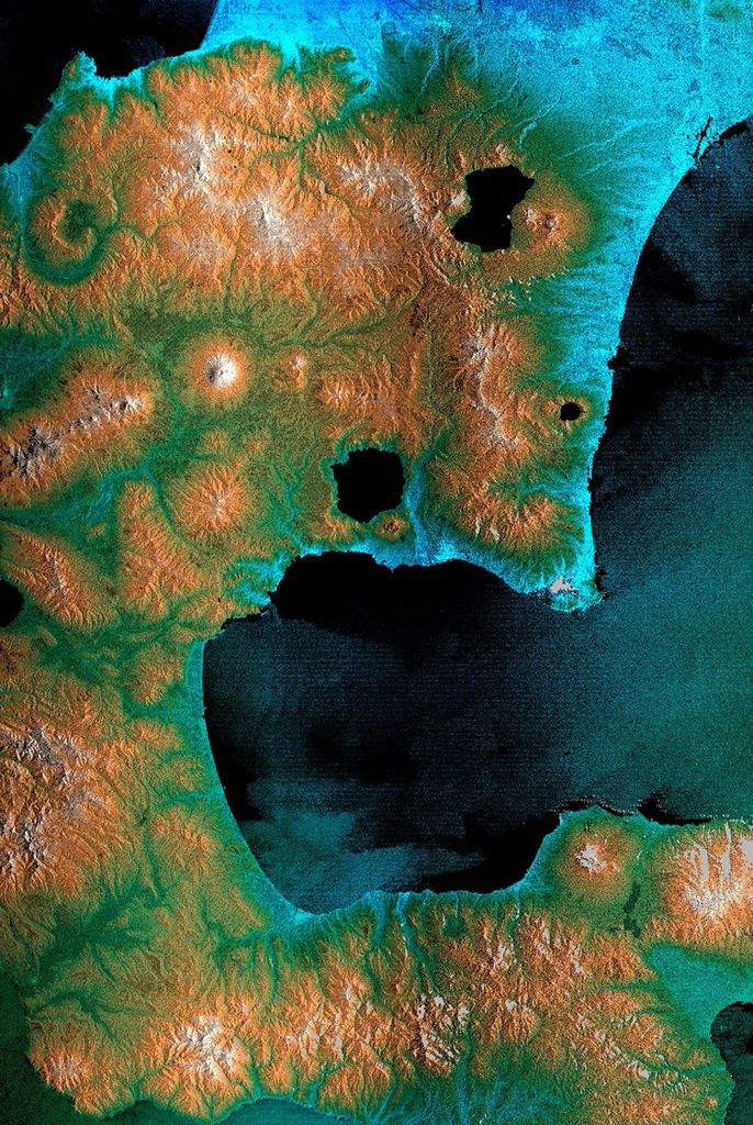 
			Radar Image, Hokkaido, Japan - NASA Science			