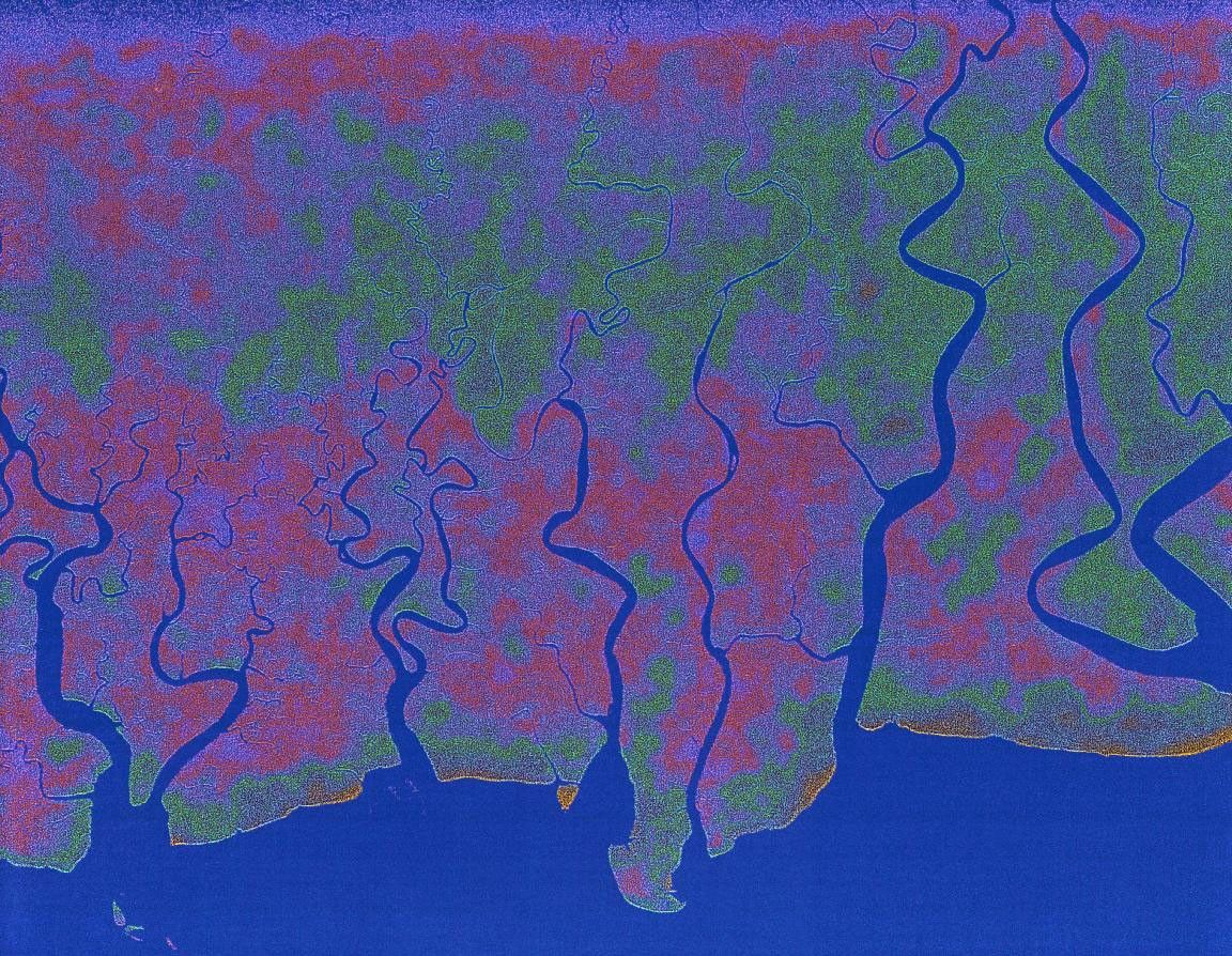 The objective of NASA's Shuttle Imaging Radar A (SIR-A) was to observe the Earth by use of radar imagery, acquire and transmit data of different geologic regions. This is a view of New Guinea in 2000.