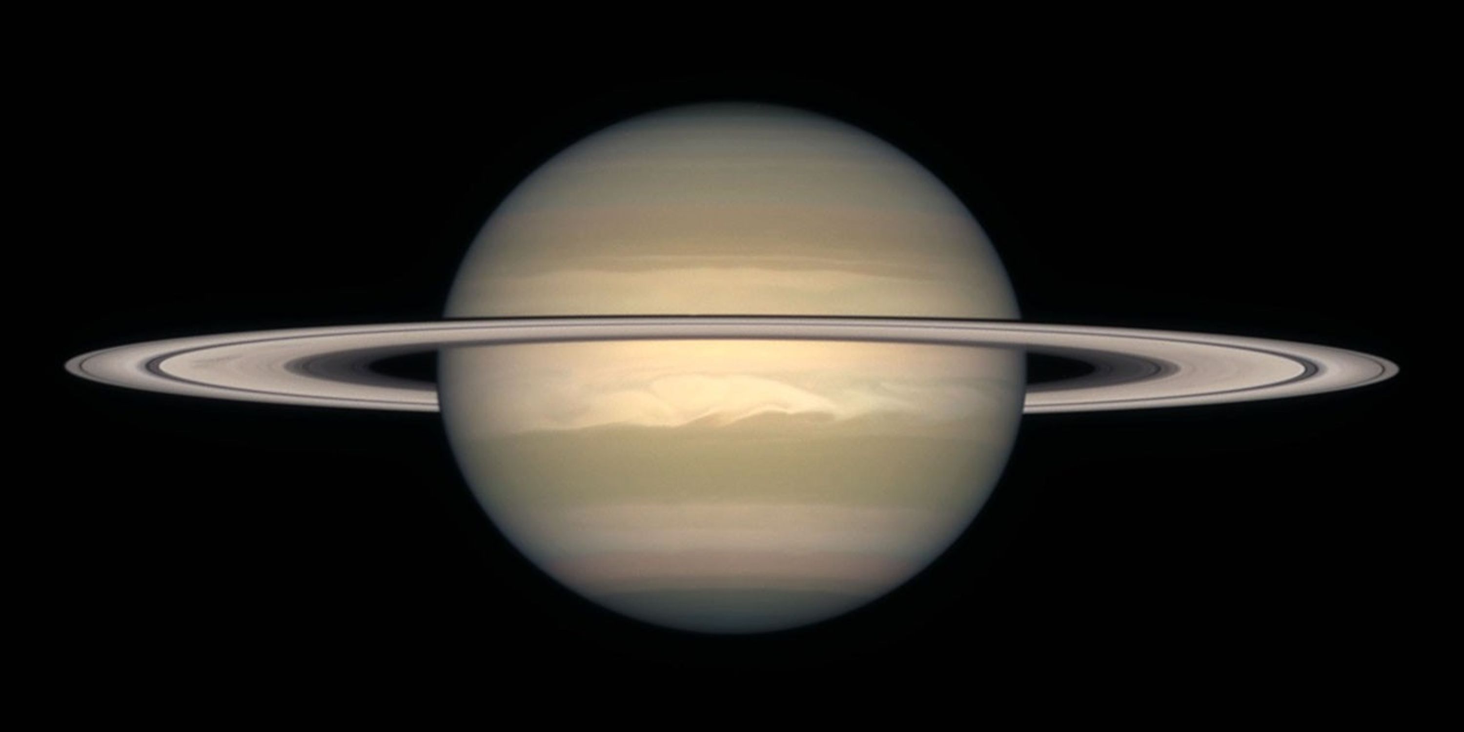 A series of NASA Hubble Space Telescope images, captured from 1996 to 2000, show Saturn's rings open up from just past edge-on to nearly fully open as it moves from autumn towards winter in its Northern Hemisphere.