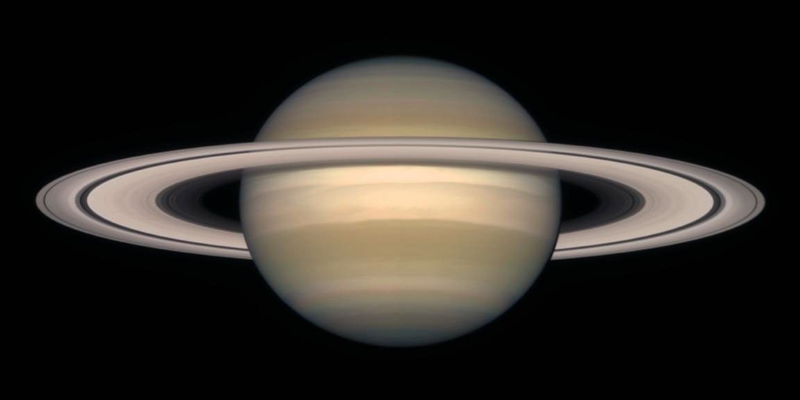 A series of NASA Hubble Space Telescope images, captured from 1996 to 2000, show Saturn's rings open up from just past edge-on to nearly fully open as it moves from autumn towards winter in its Northern Hemisphere.