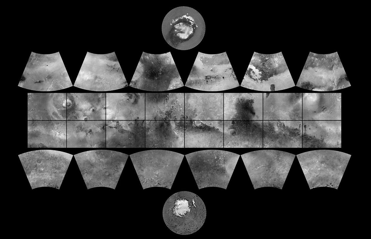 The MGS MOC Wide Angle Map of Mars - NASA Science