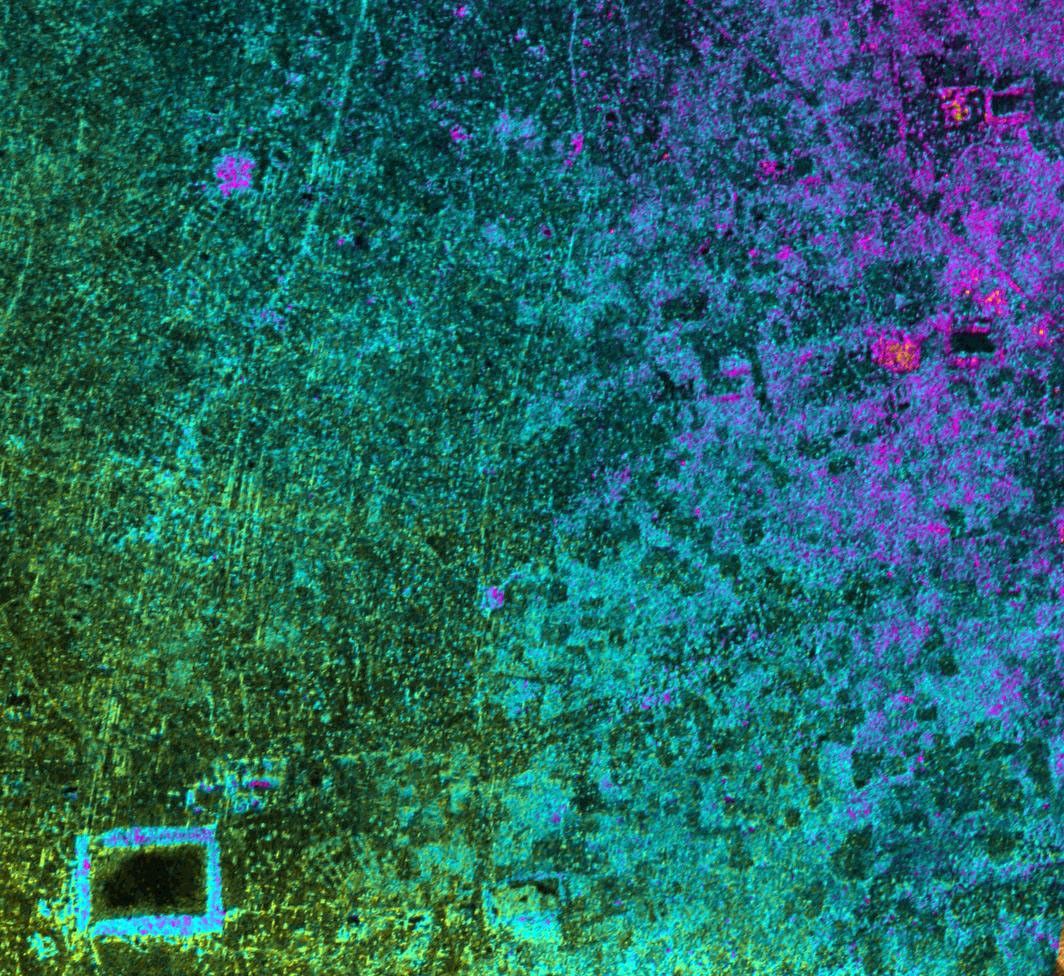 This image, taken by NASA's Airborne Synthetic Aperture Radar in 2002, is of Cambodia's Angkor region revealing a temple (upper-right) not depicted on early 19th Century French archeological survey maps and American topographic maps.