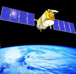 Artist's concept of NASA's Jason 1 spacecraft from December, 2002.