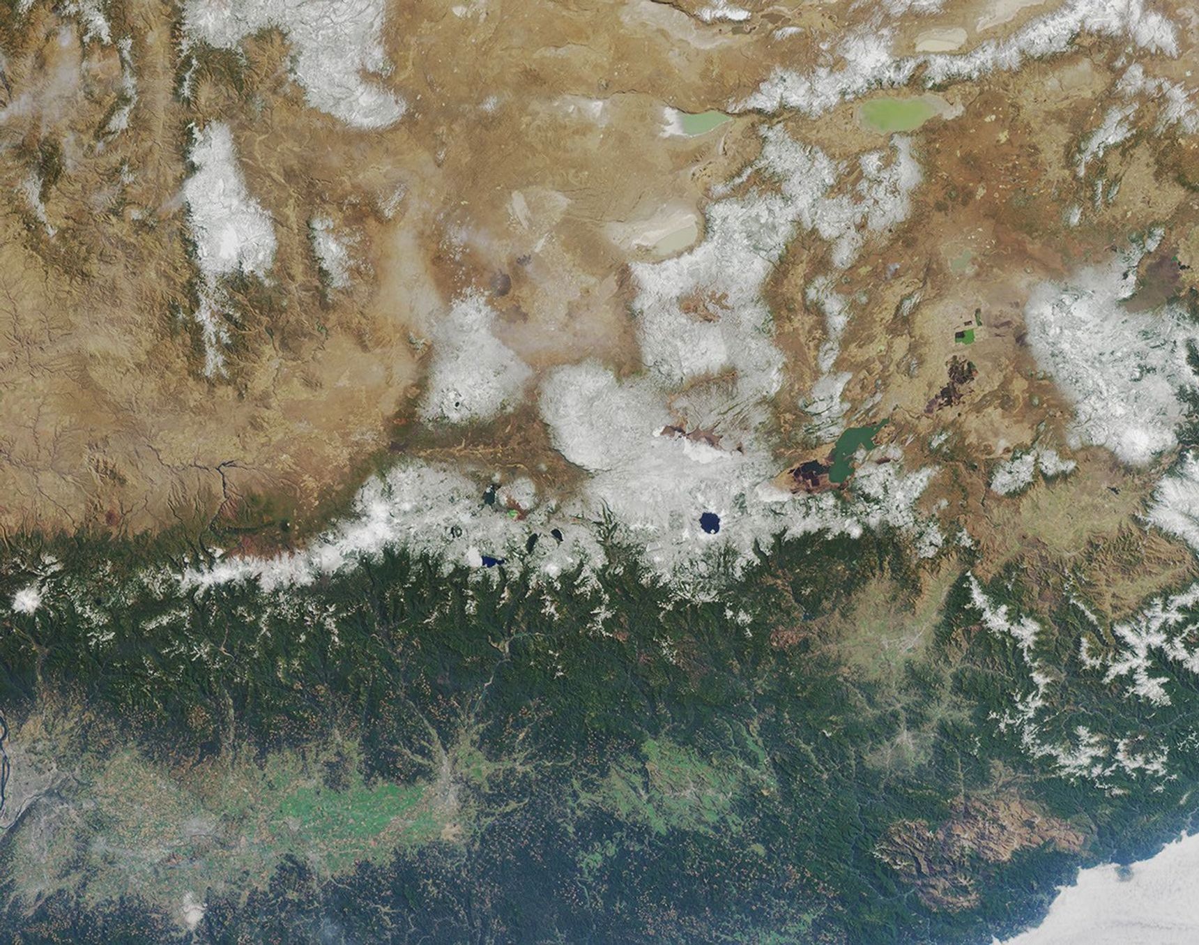 Oregon, California is shown in this MISR Mystery Quiz #23 captured by NASA's Terra spacecraft.