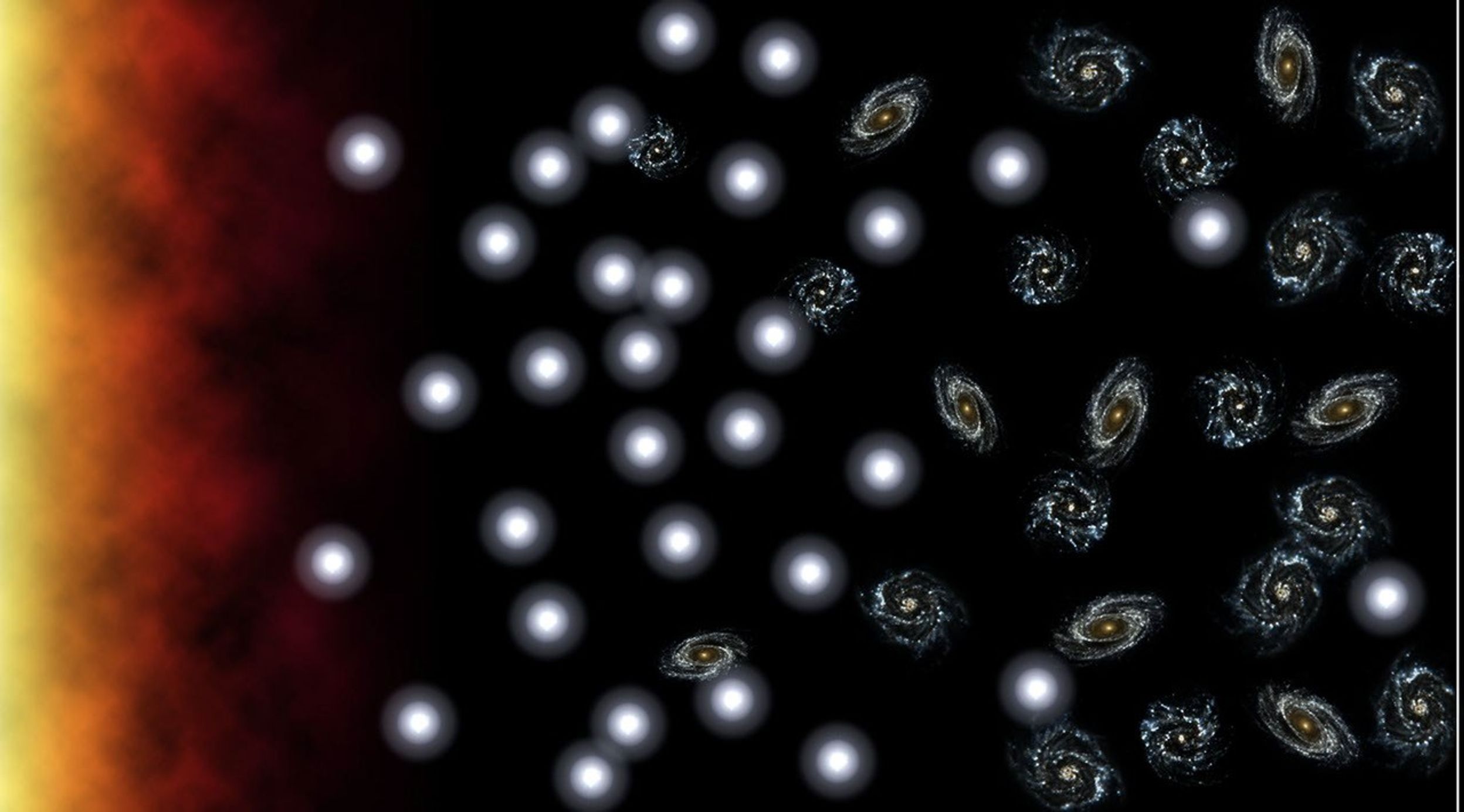 Surveying thousands of nearby galaxies with its highly sensitive ultraviolet eyes, NASA's Galaxy Evolution Explorer spotted three dozen that greatly resemble youthful galaxies from billions of years ago.