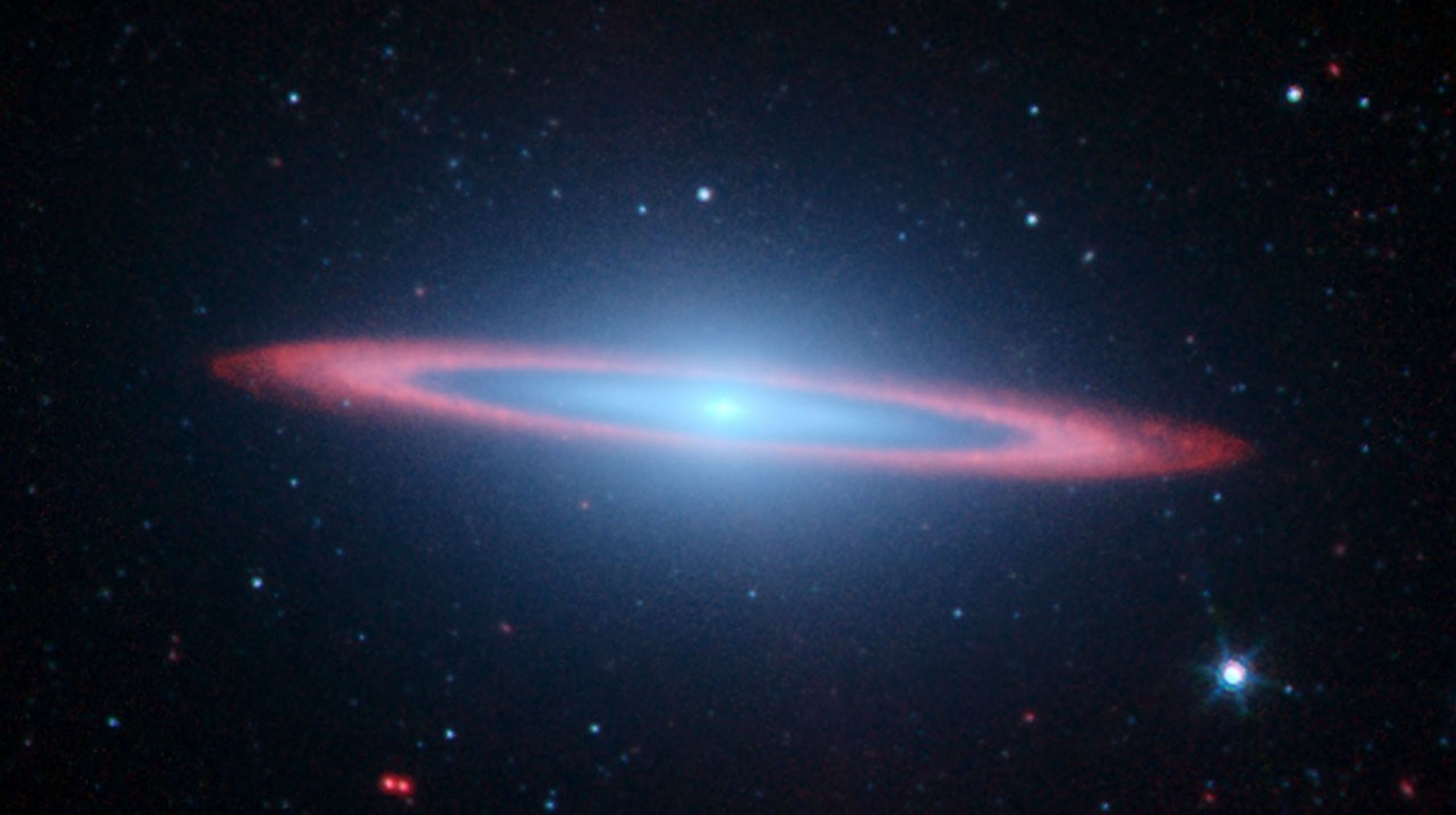 NASA's Spitzer Space Telescope set its infrared eyes on one of the most famous objects in the sky, Messier 104, also called the Sombrero galaxy.
