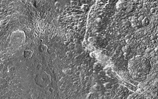 Click here for larger version of PIA08418 Unlabeled Padua Chasmata Terrain Section
