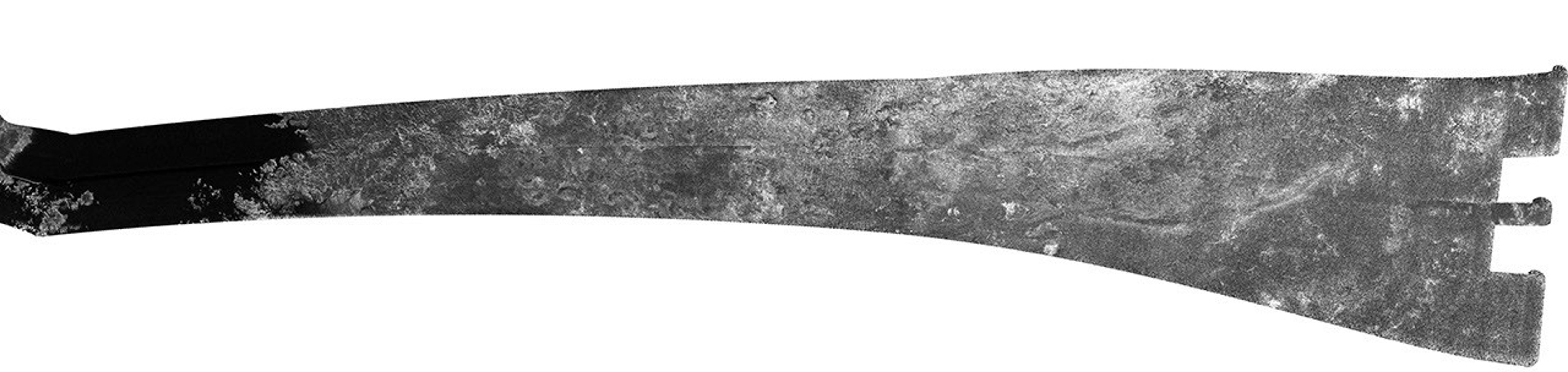 This north polar image of Titan was acquired NASA's Cassini radar instrument on May 12, 2007.