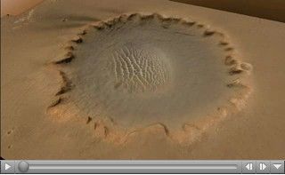 Click here for movie of PIA09687 Rolling into Victoria Crater (Simulation)