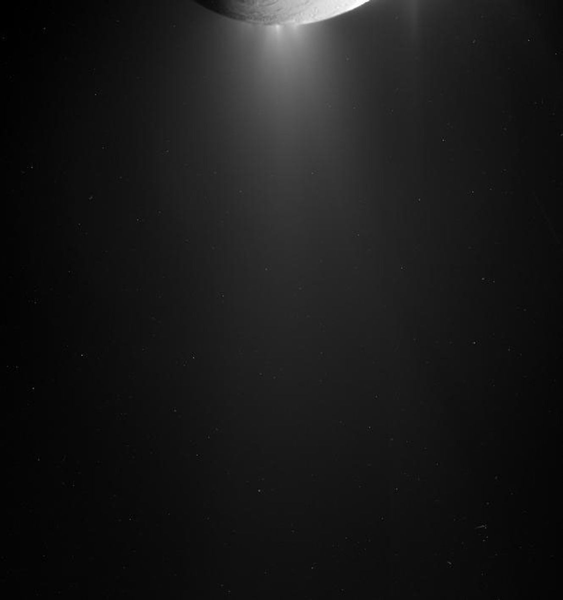 Cassini view of active jets erupting from Enceladus