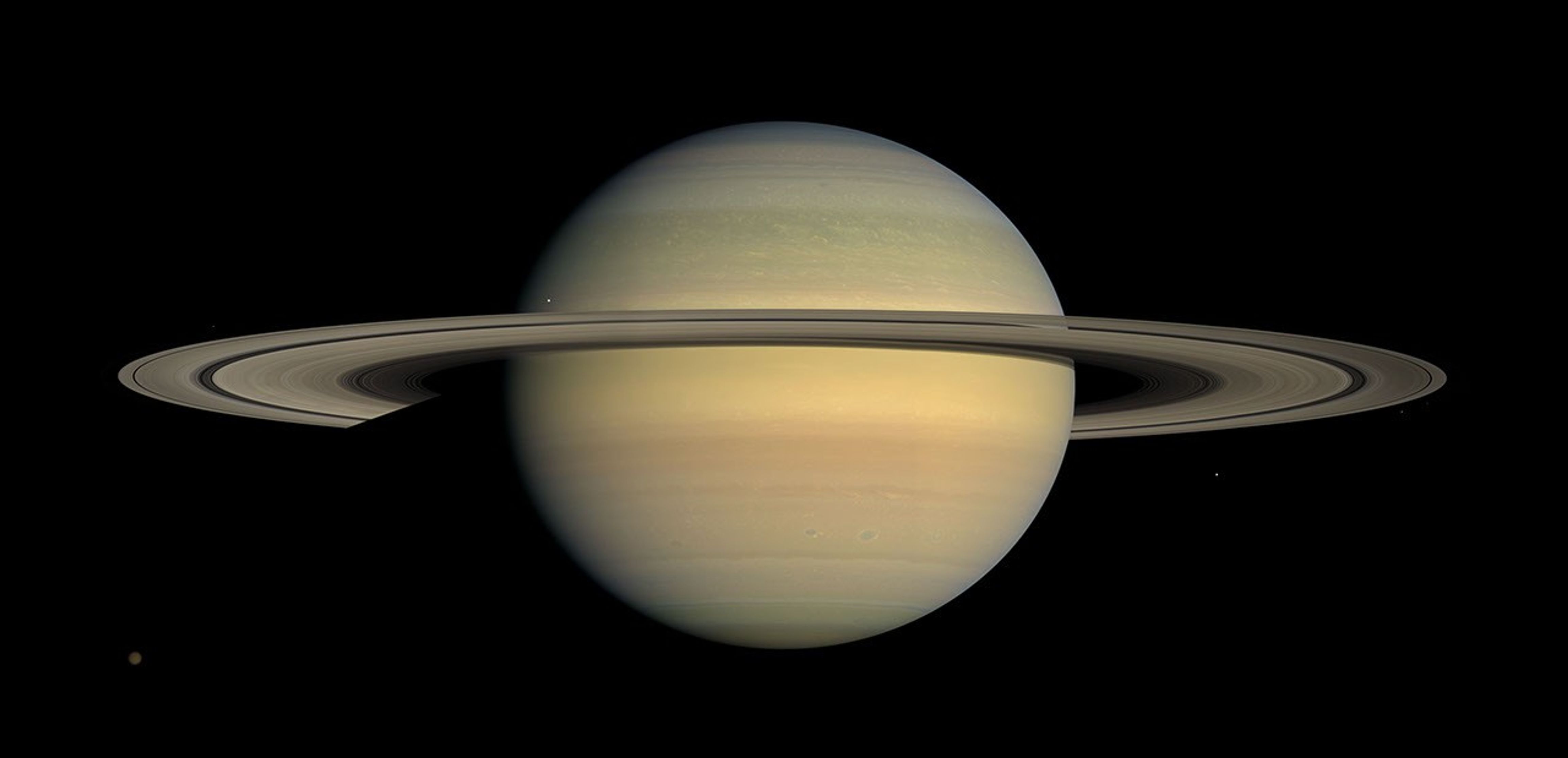 As Saturn advances its orbit toward equinox and the sun gradually moves northward on the planet, the motion of Saturn's ring shadows and the changing colors of its atmosphere continue to transform the face of Saturn as seen by NASA's Cassini spacecraft.