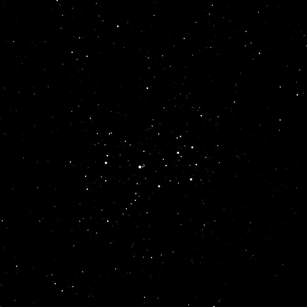 NASA's Cassini spacecraft takes a break from the Saturn system to check out the Pleiades star cluster, the Seven Sisters.