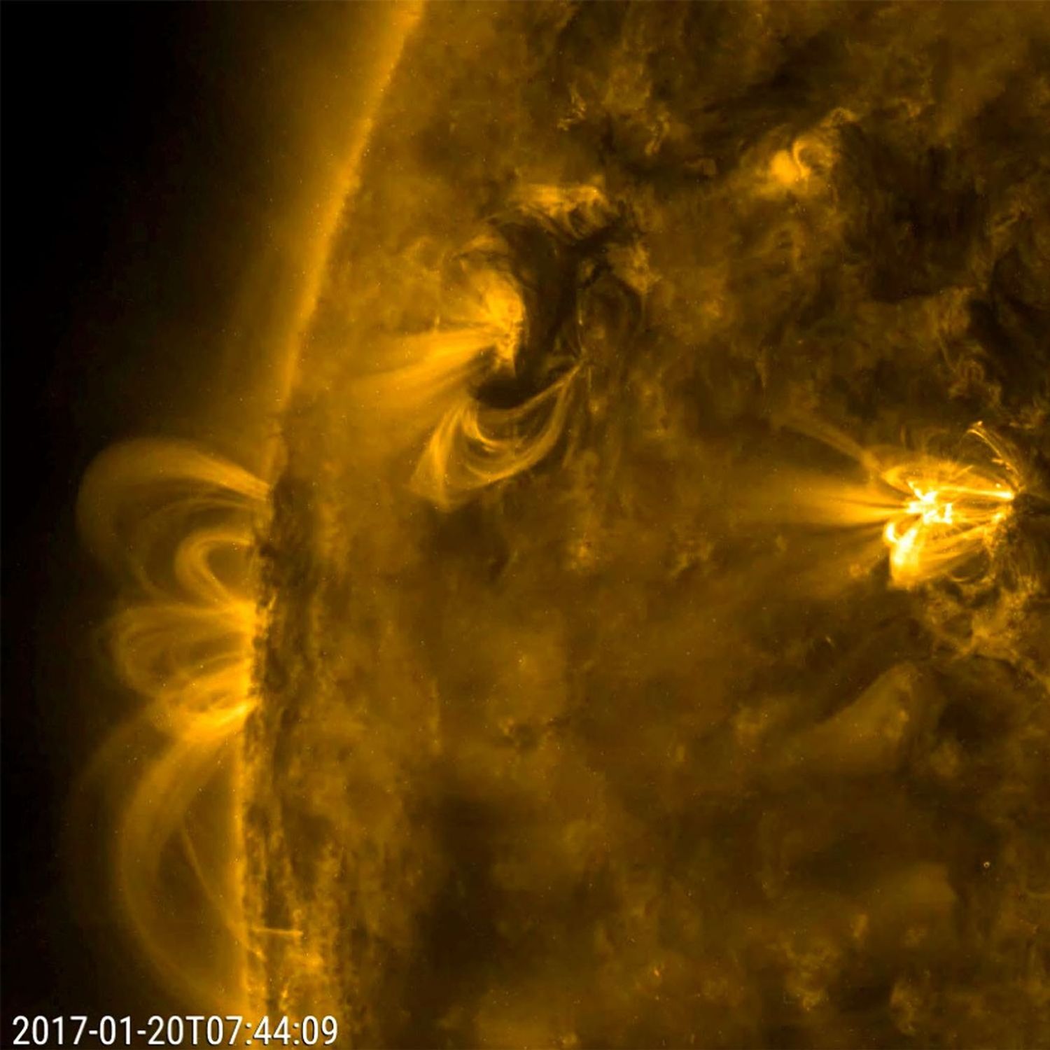 
			Gyrating Active Region - NASA Science			