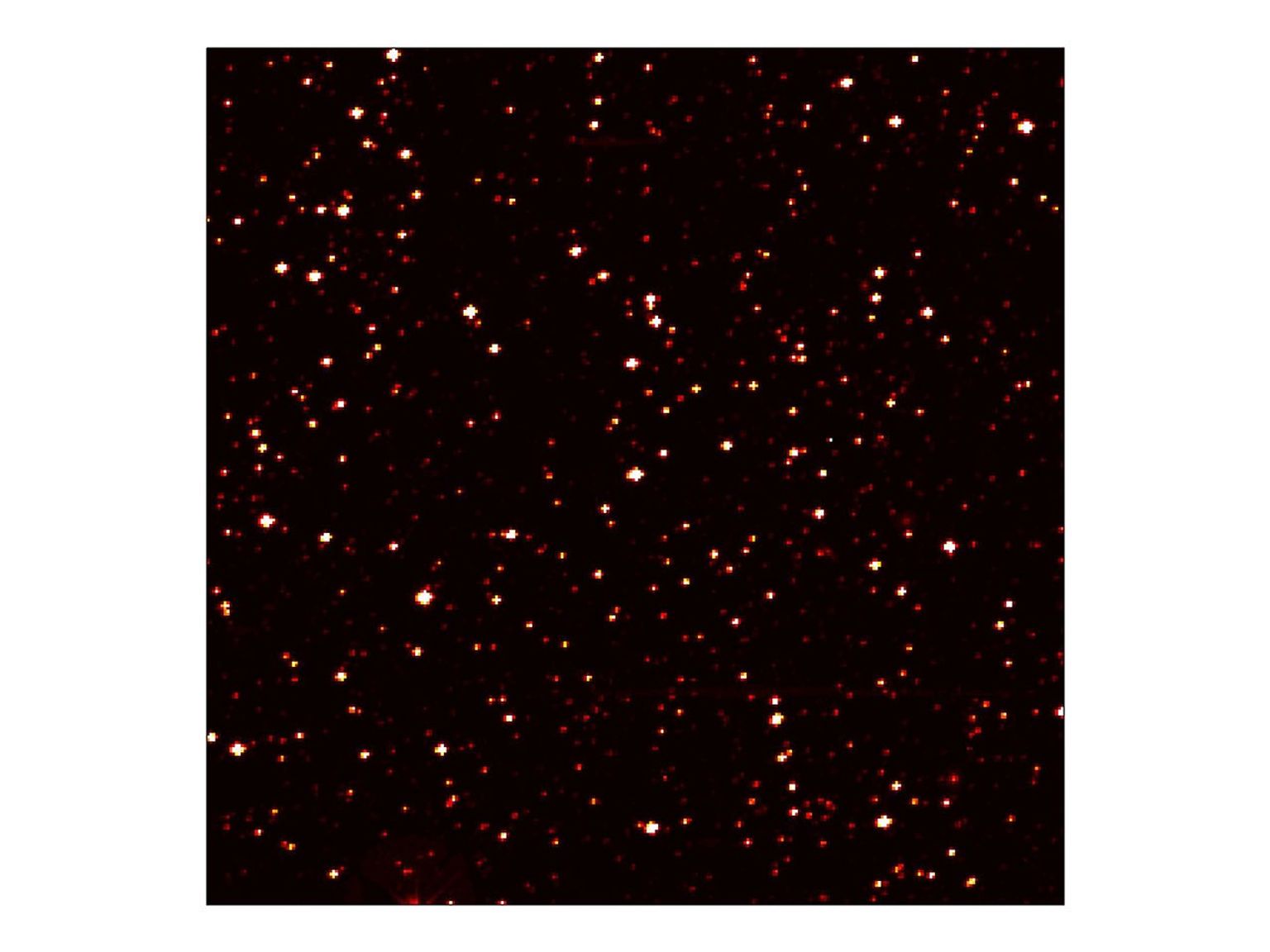 This image zooms into a small portion of NASA's Kepler's full field of view -- an expansive, 100-square-degree patch of sky in our Milky Way galaxy. At the center of the field is a star with a known 'hot Jupiter' planet, named 'TrES-2.'